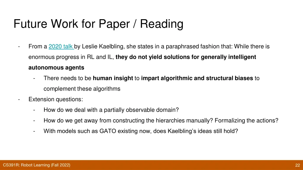future work for paper reading