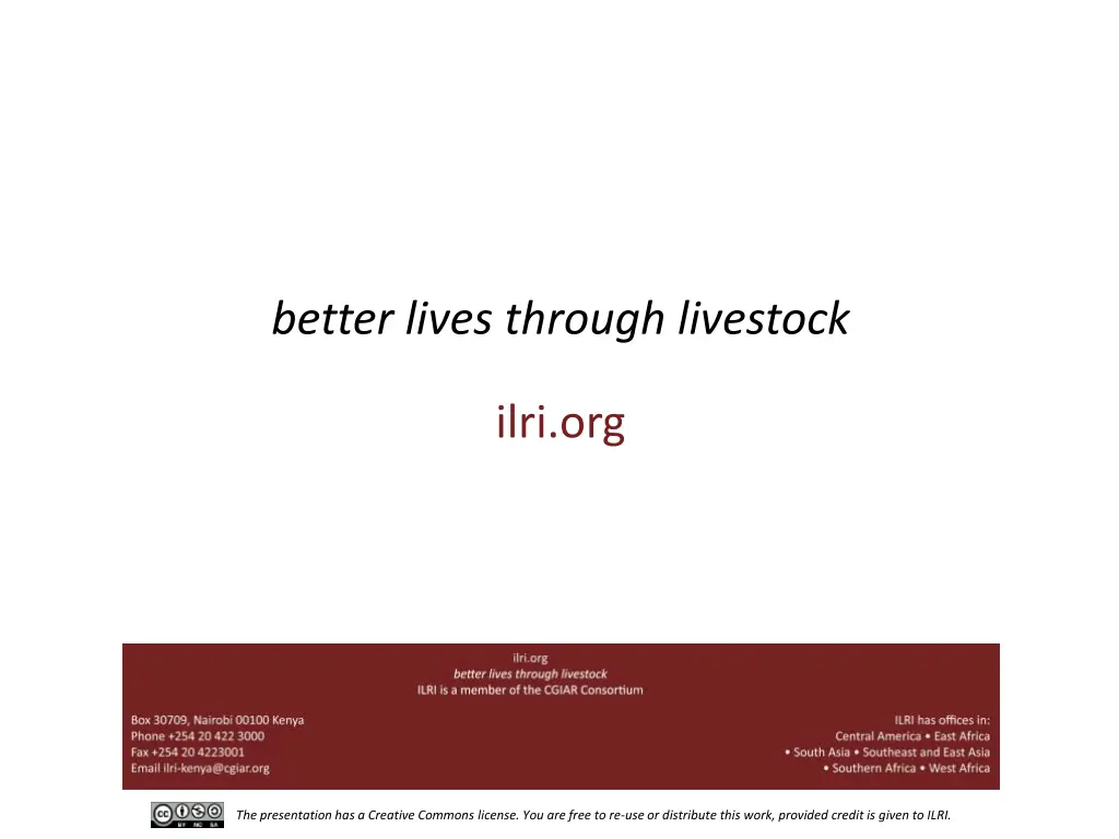 better lives through livestock