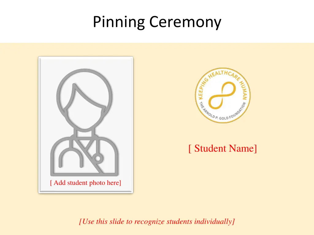 pinning ceremony