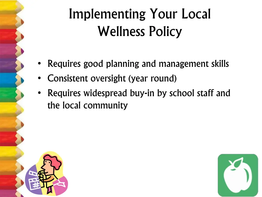 implementing your local wellness policy