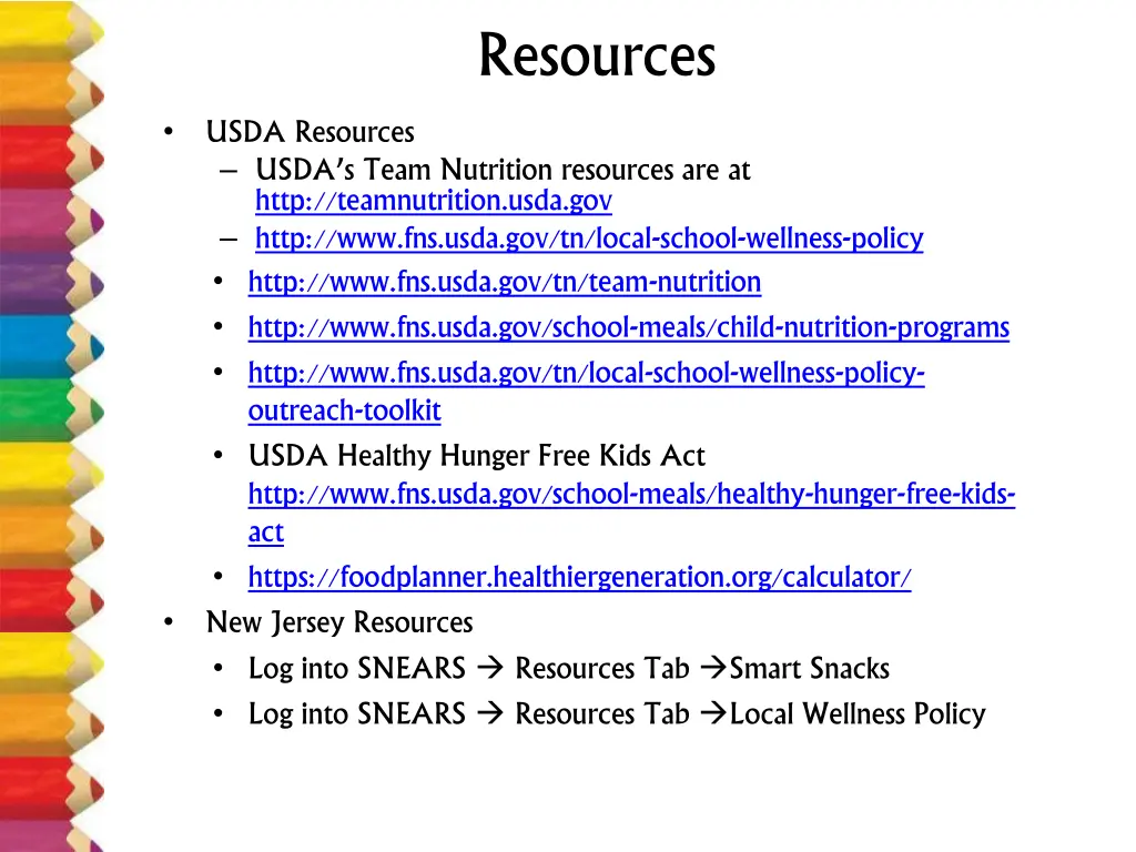 resources