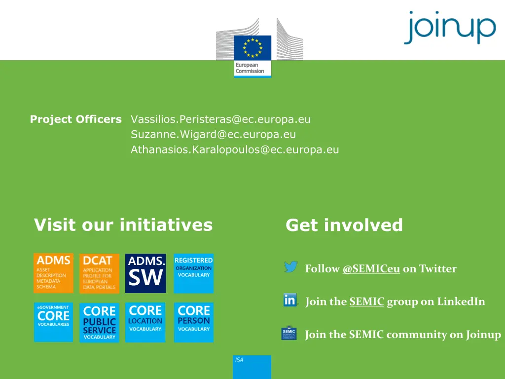 project officers vassilios peristeras@ec europa
