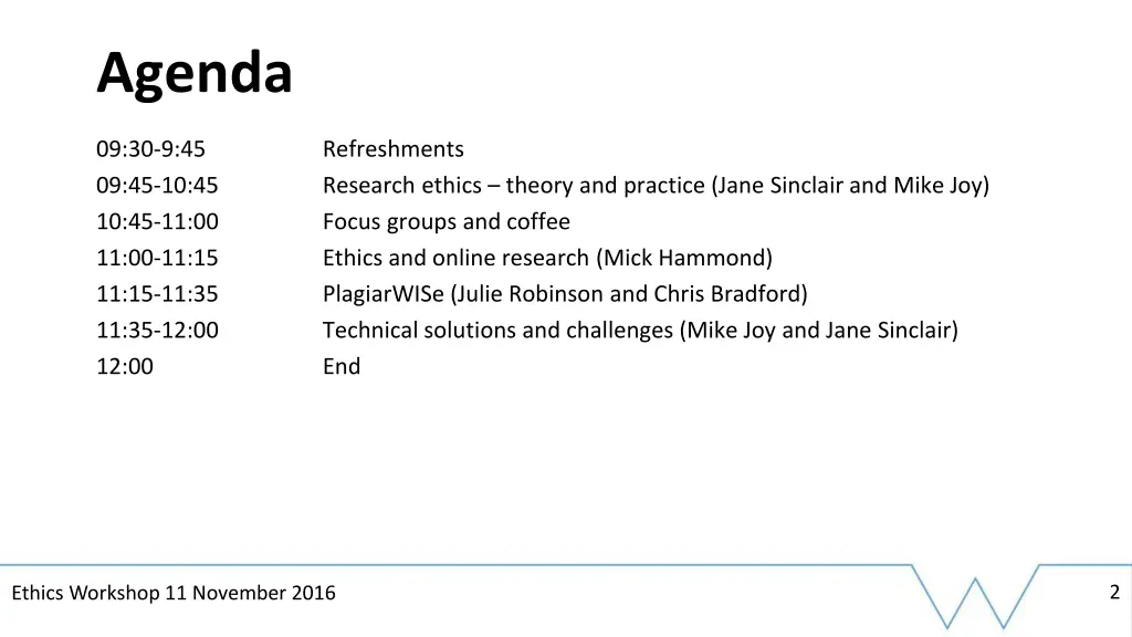 agenda