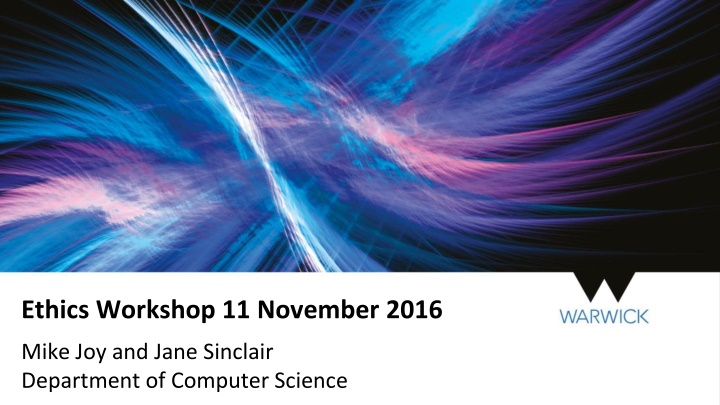 ethics workshop 11 november 2016