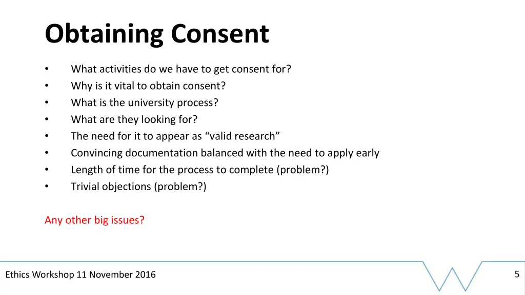 obtaining consent