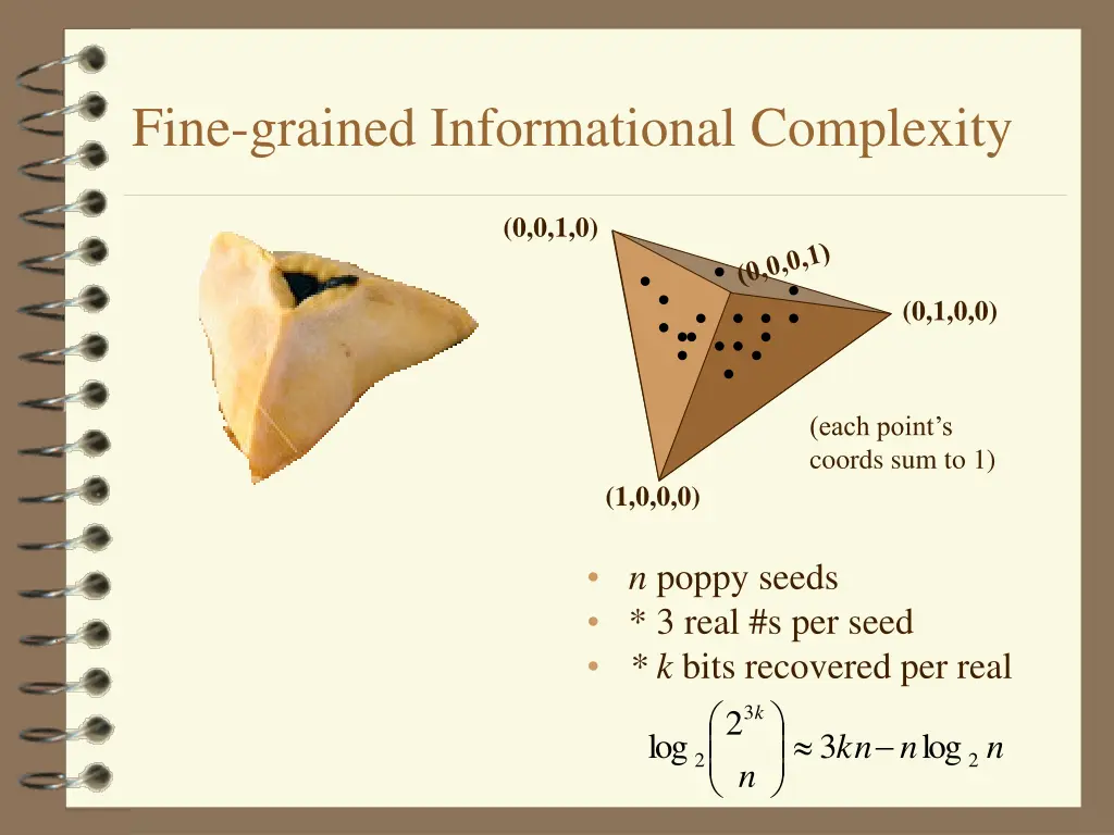fine grained informational complexity 1