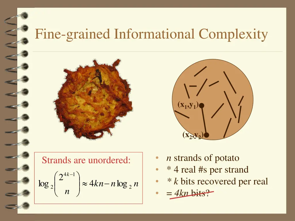 fine grained informational complexity