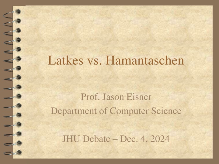 latkes vs hamantaschen