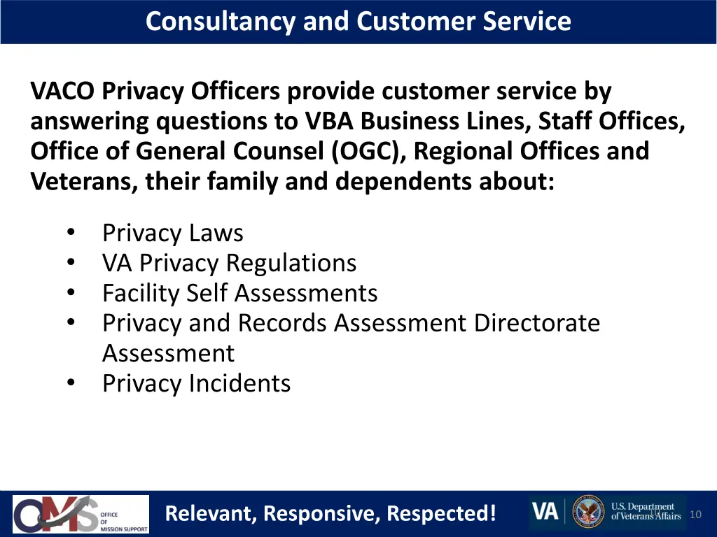 consultancy and customer service