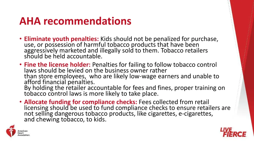 aha recommendations
