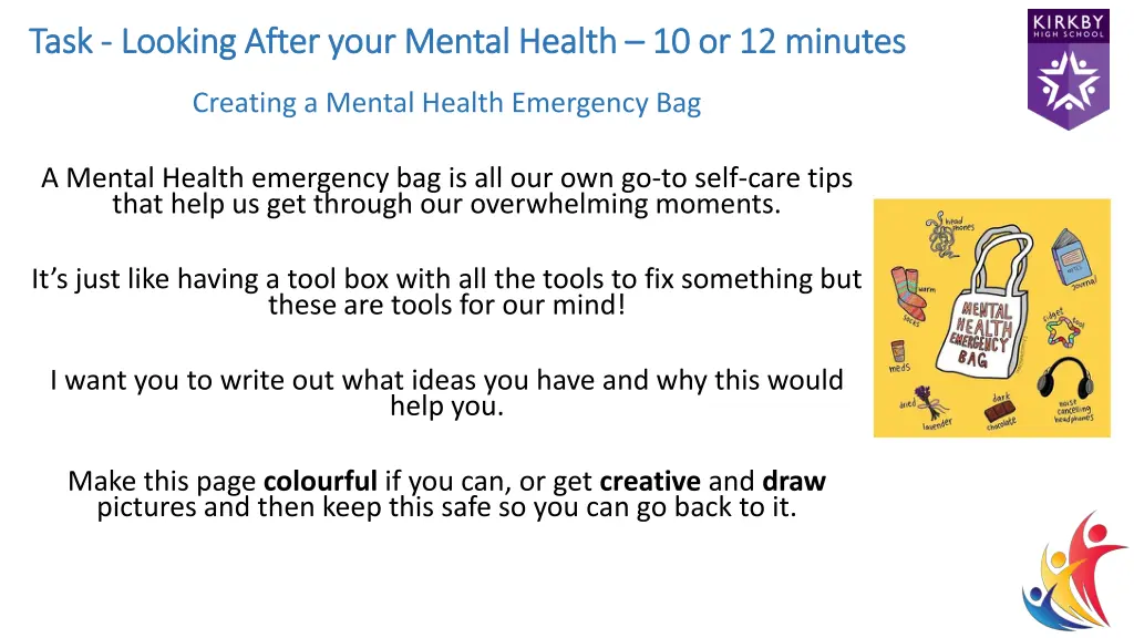 task task looking after your mental health