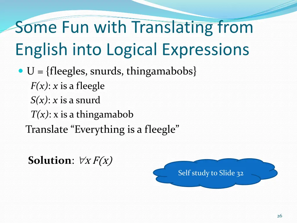 some fun with translating from english into