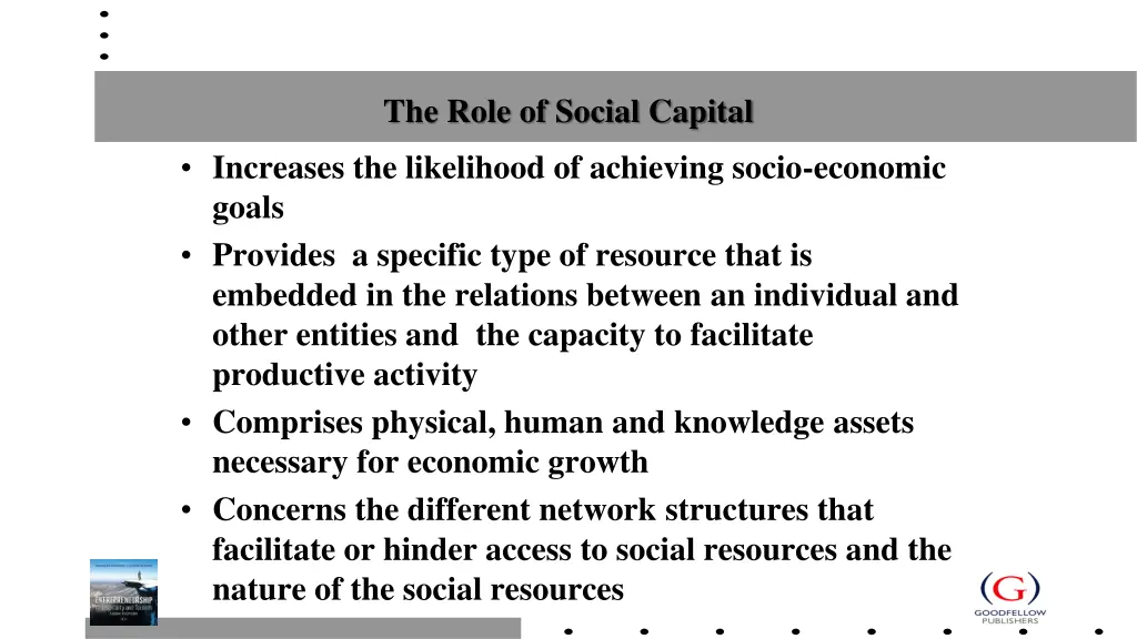 the role of social capital