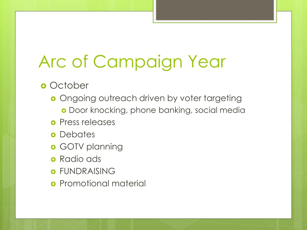 arc of campaign year 4