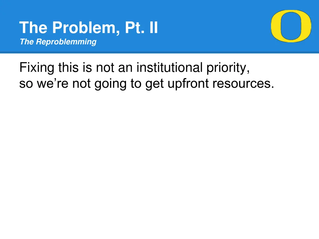 the problem pt ii the reproblemming 1