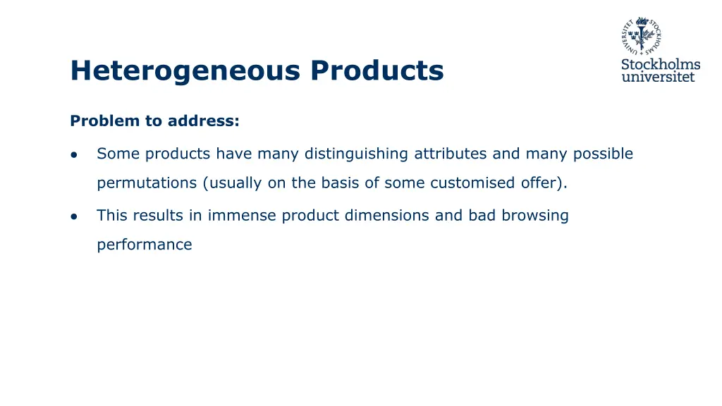 heterogeneous products