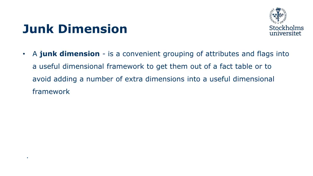 junk dimension