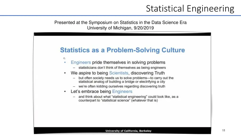 statistical engineering