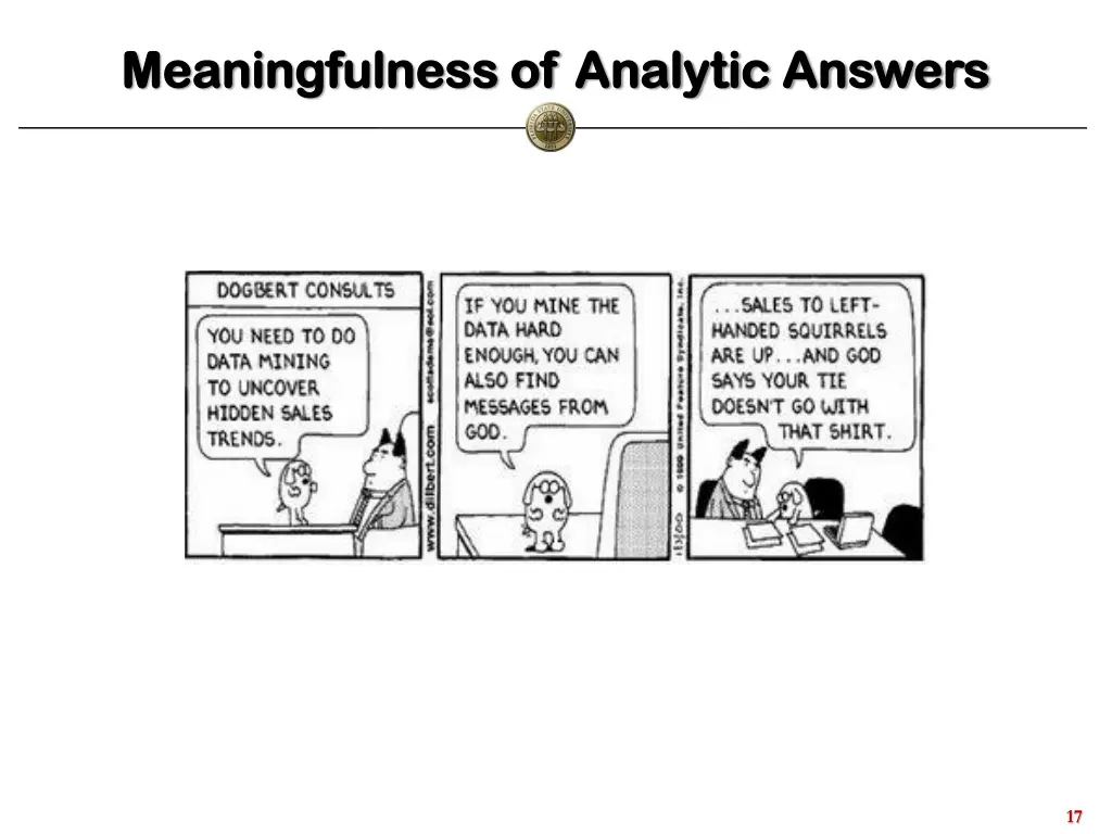 meaningfulness of analytic answers meaningfulness 1