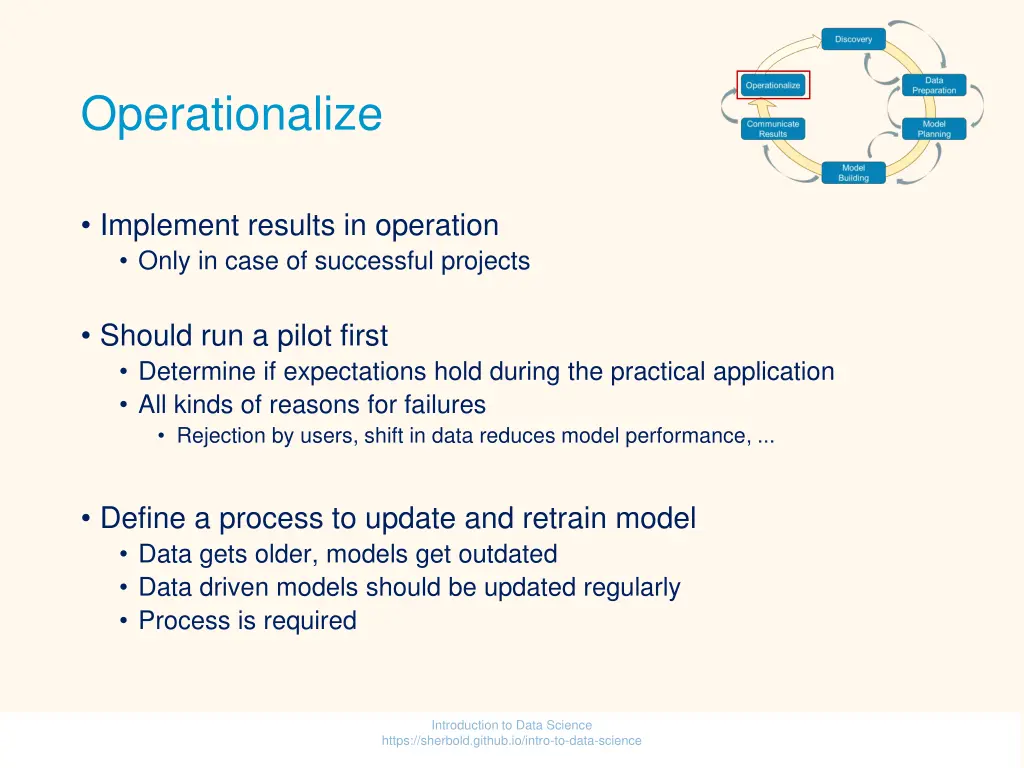 operationalize