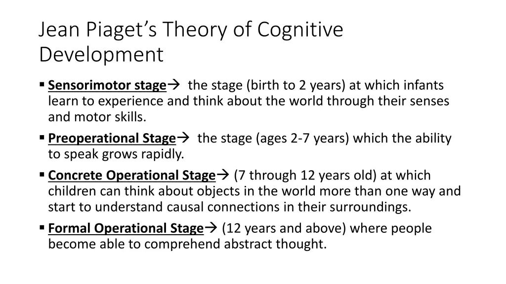 jean piaget s theory of cognitive development 1