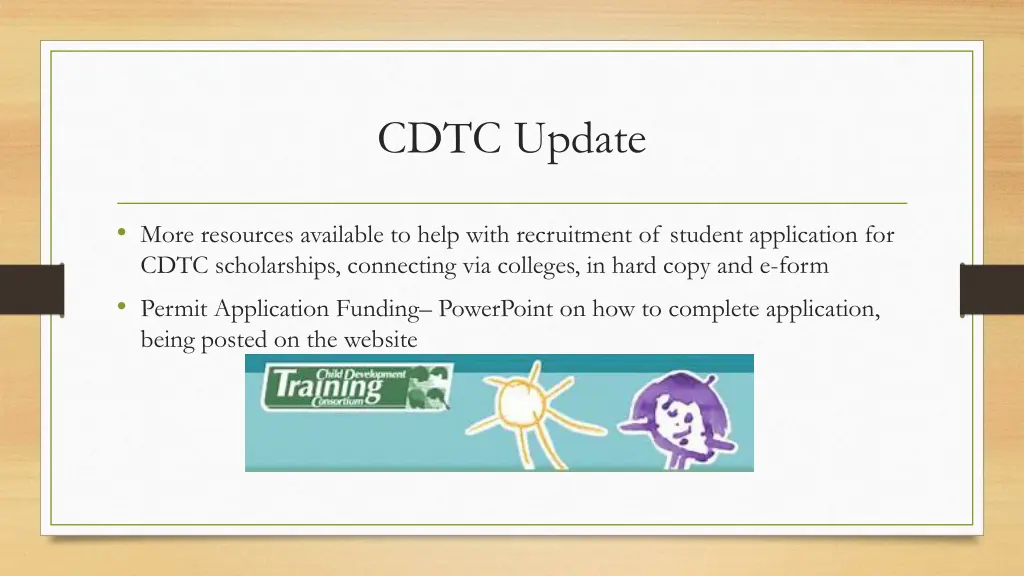 cdtc update 1