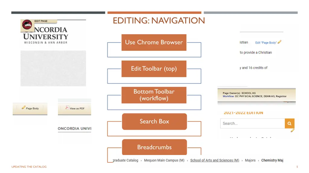 editing navigation