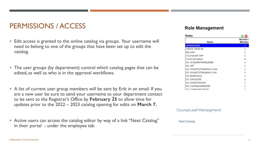 permissions access