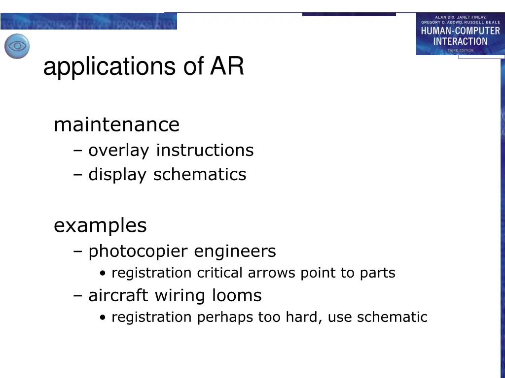 applications of ar