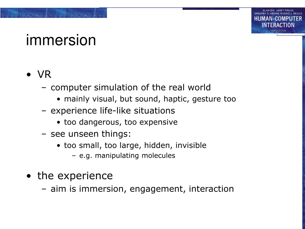 immersion