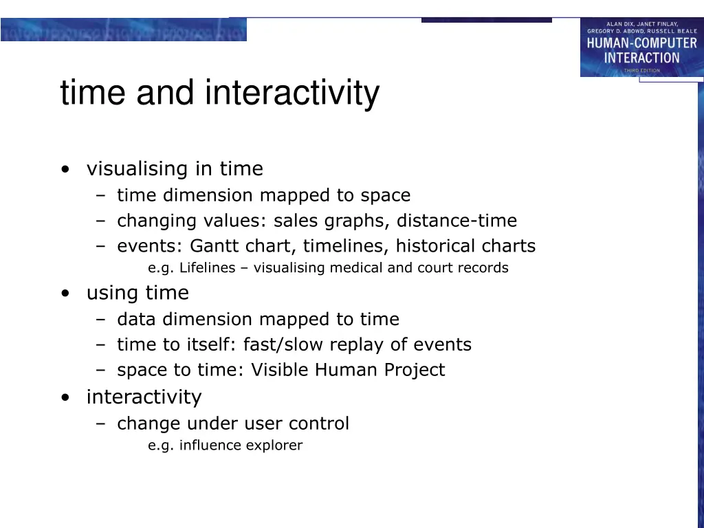 time and interactivity