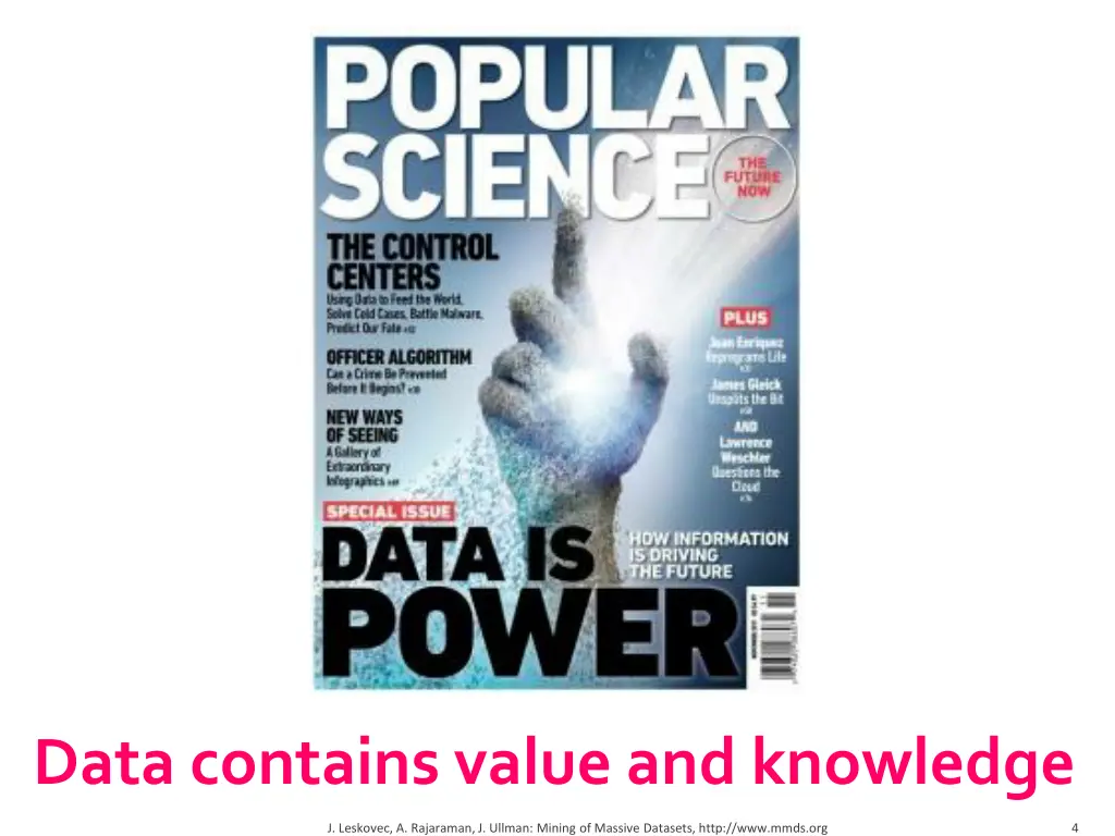 data contains value and knowledge