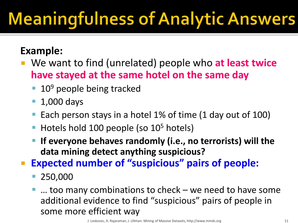 example we want to find unrelated people