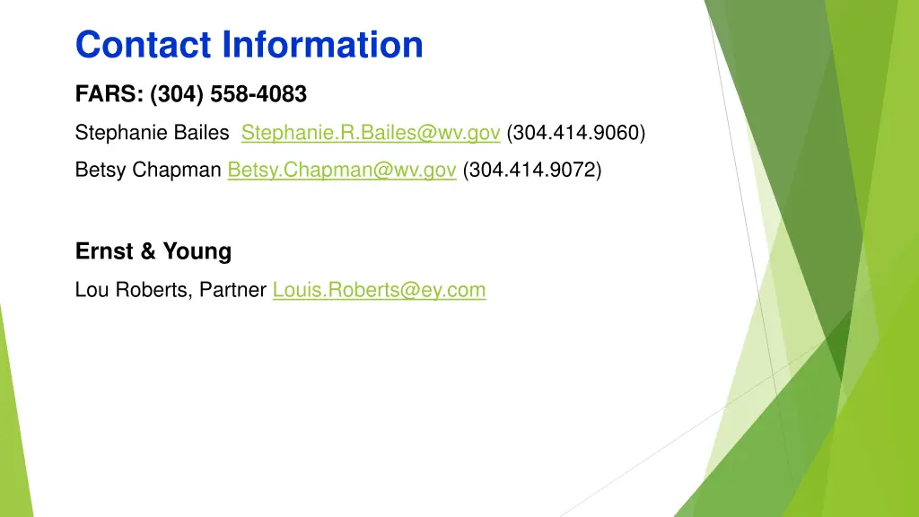 contact information