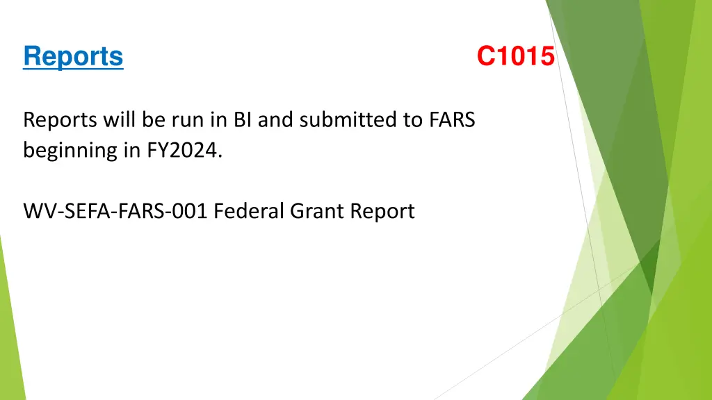reports c1015
