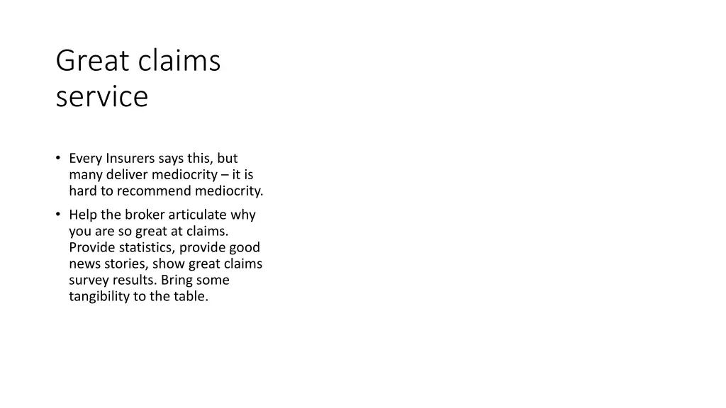 great claims service