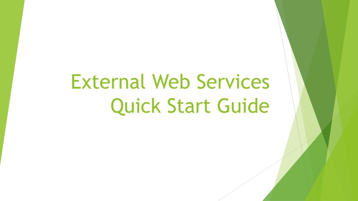 external web services quick start guide