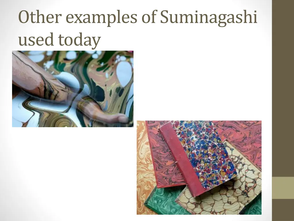 other examples of suminagashi used today