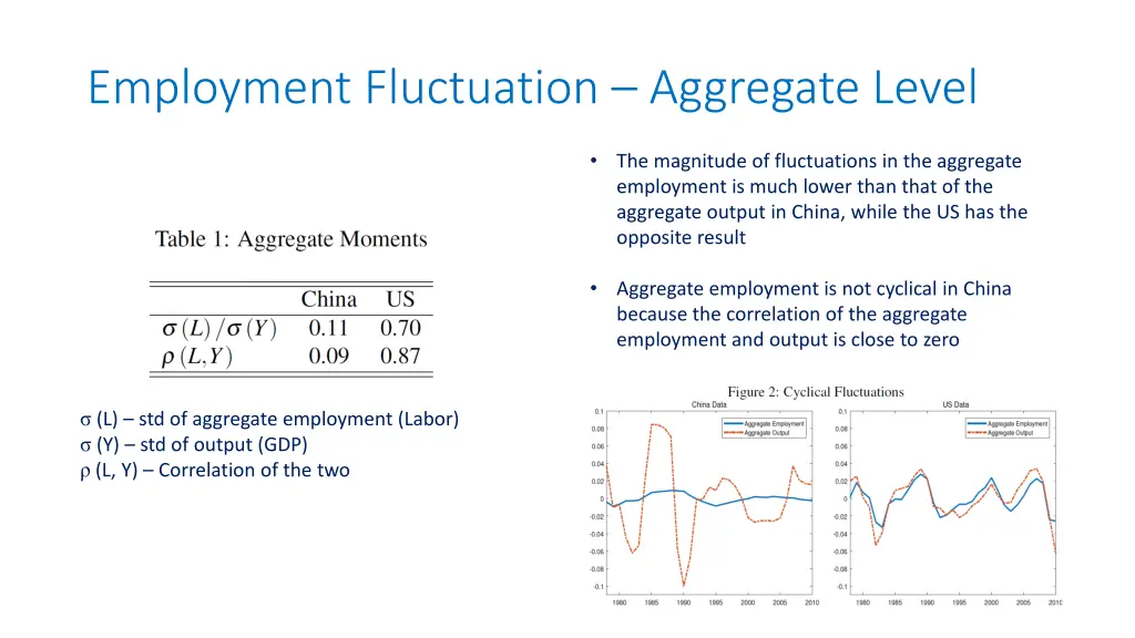 employment fluctuation aggregate level
