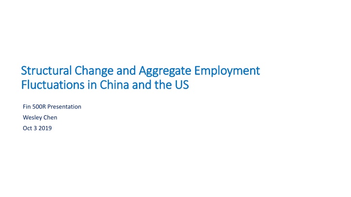 structural change and aggregate employment