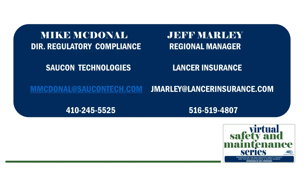 mike mcdonal jeff marley dir regulatory