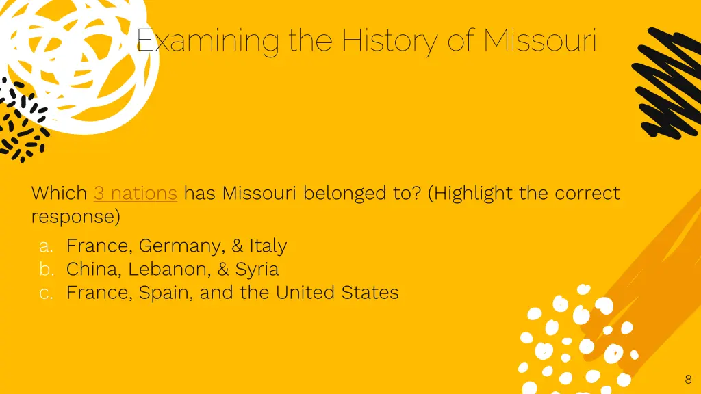 examining the history of missouri