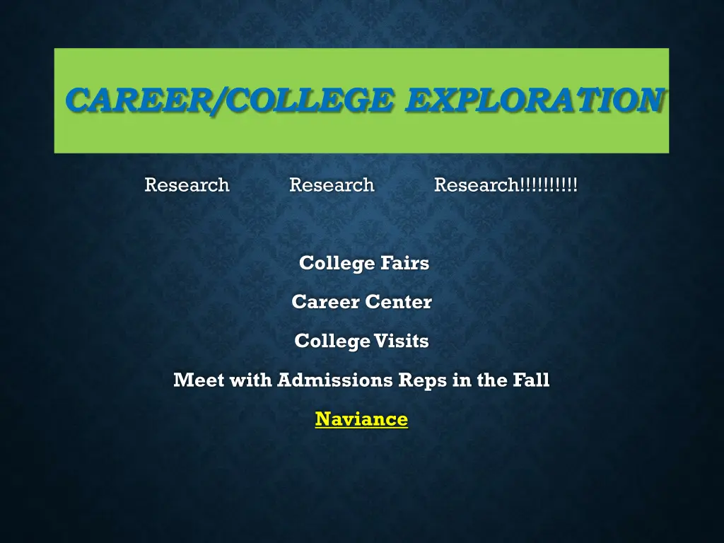 career college exploration