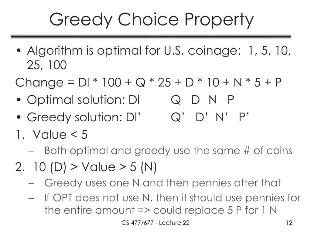 greedy choice property 1