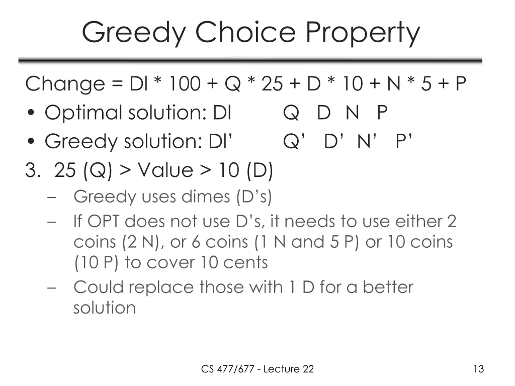 greedy choice property 2