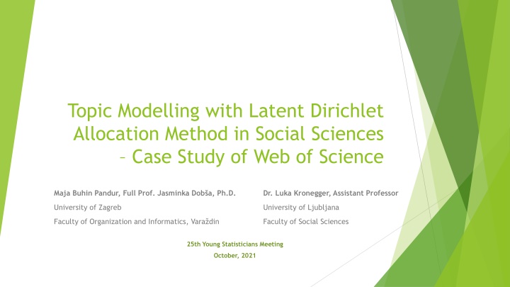 topic modelling with latent dirichlet allocation