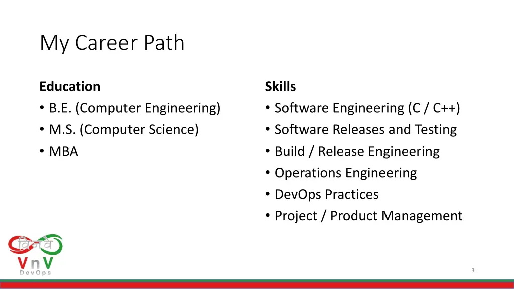 my career path