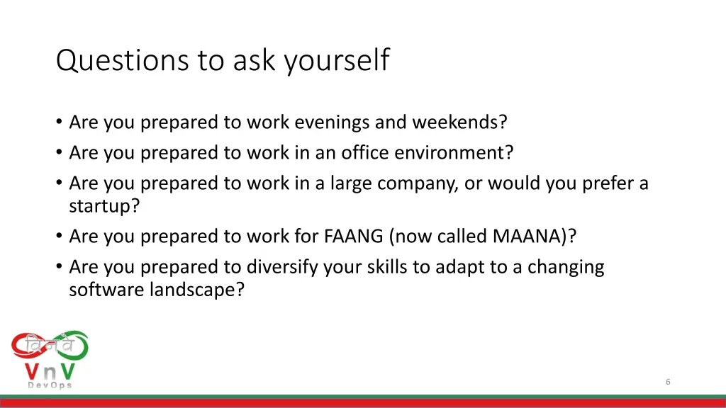 questions to ask yourself