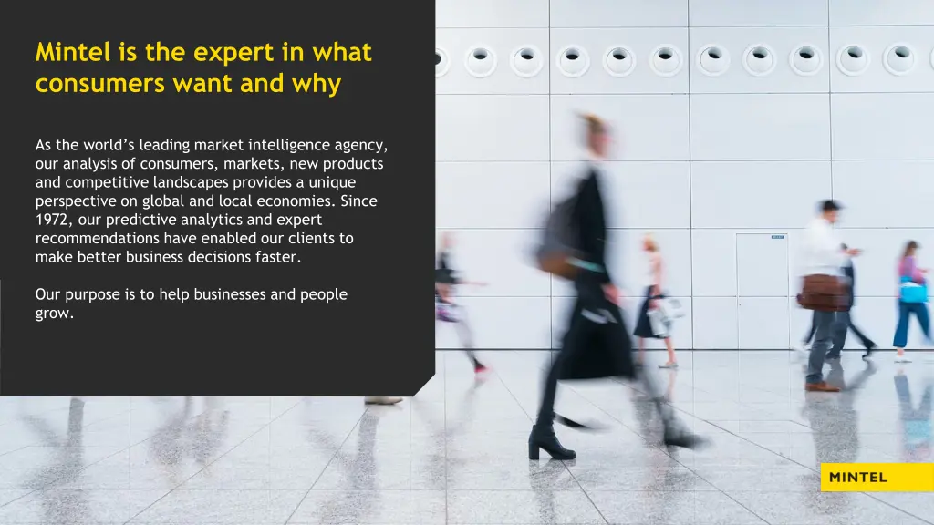 mintel is the expert in what consumers want