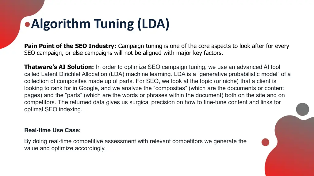 algorithm tuning lda